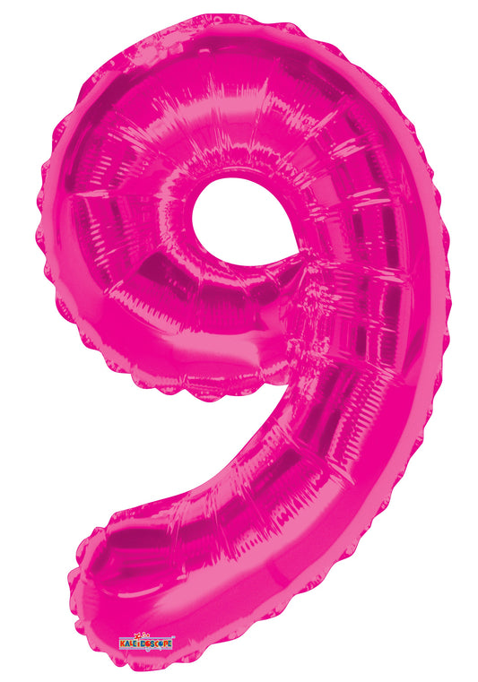 34" Number 9 Magenta