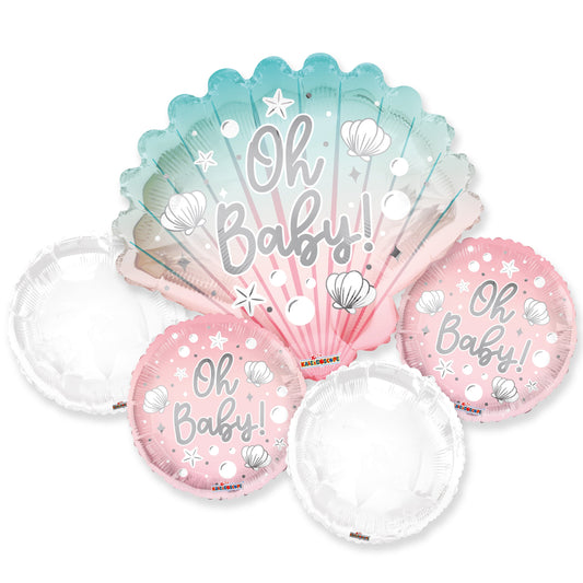 Oh Baby Shell Girl Bouquet - Assortment (6 pcs)