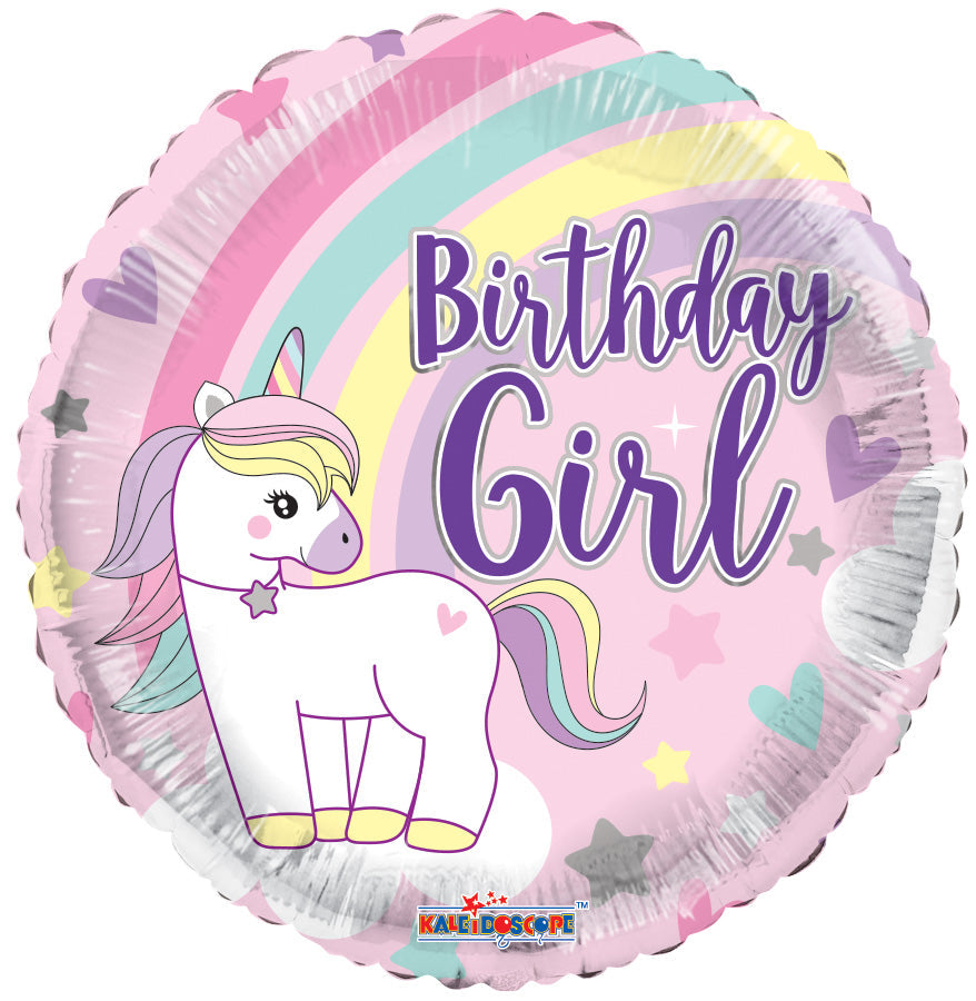 18" Birthday Girl Unicorn