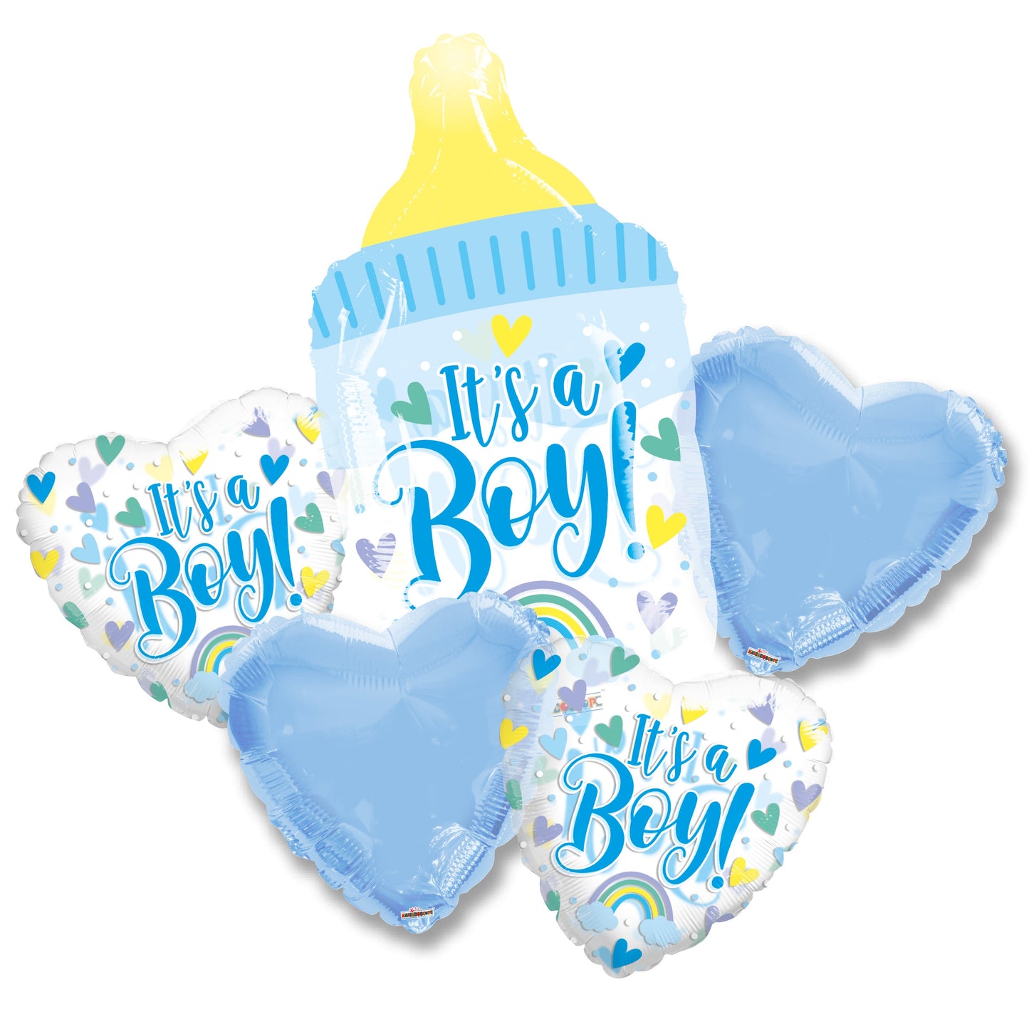 Baby Boy Bottle Bouquet - Assortment (5 pcs)