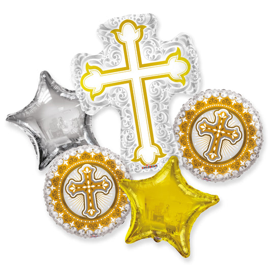 Religious Cross Bouquet - Assortment (6 pcs)